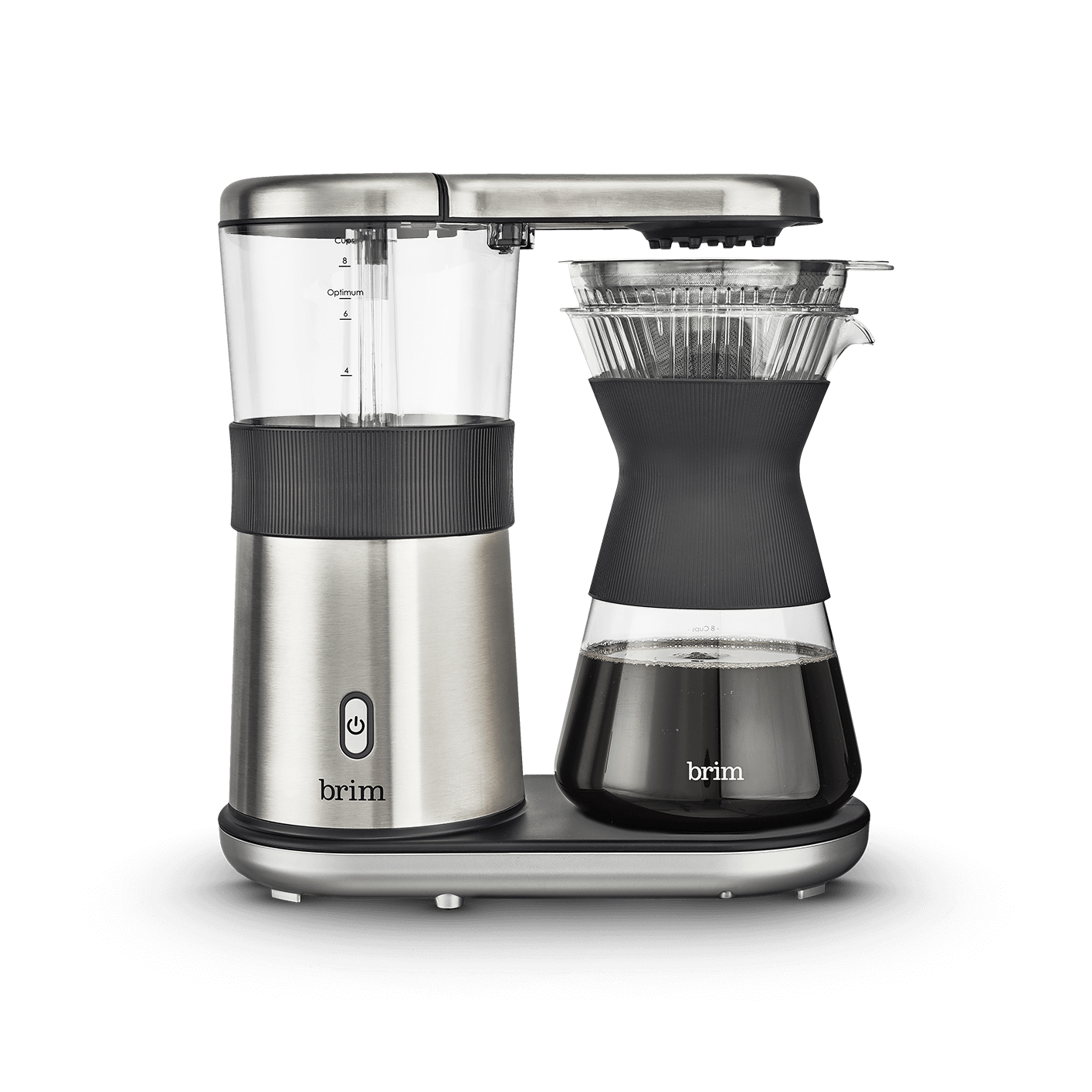 Brim Triple Brew 12-Cup Coffee Maker Stainless Steel/Black 50017 - Best Buy