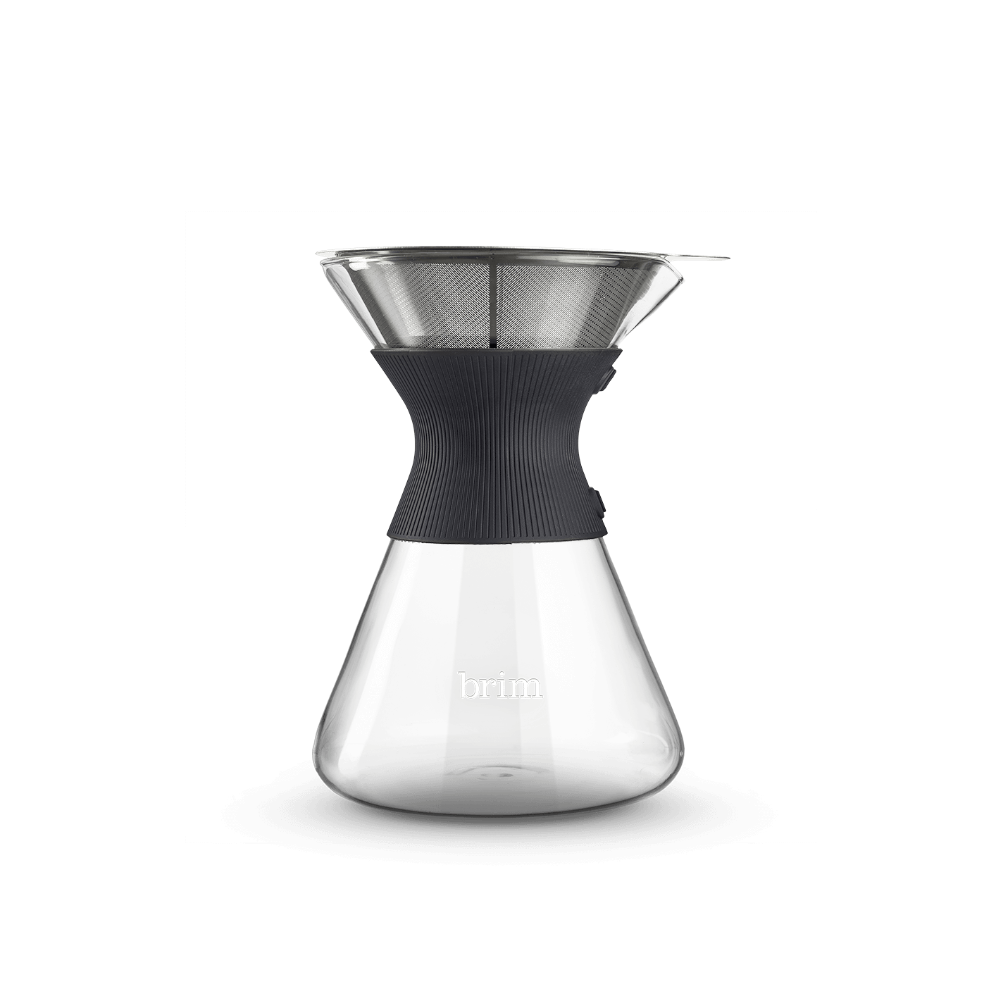  Brim 6 Cup Pour Over Coffee Maker Kit, Simply Make Rich,  Full-Bodied Coffee Every Time, Set Includes Glass Carafe, SCA Measuring  Scoop, Silicone Sleeve, and Healthy-Eco Reusable Filter, Black : Home