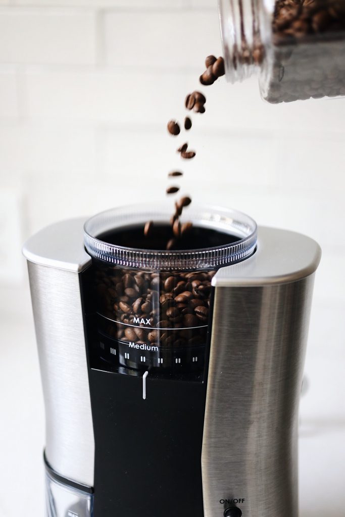 Brim 6.4-Oz Conical Burr Coffee Grinder (Stainless Steel)