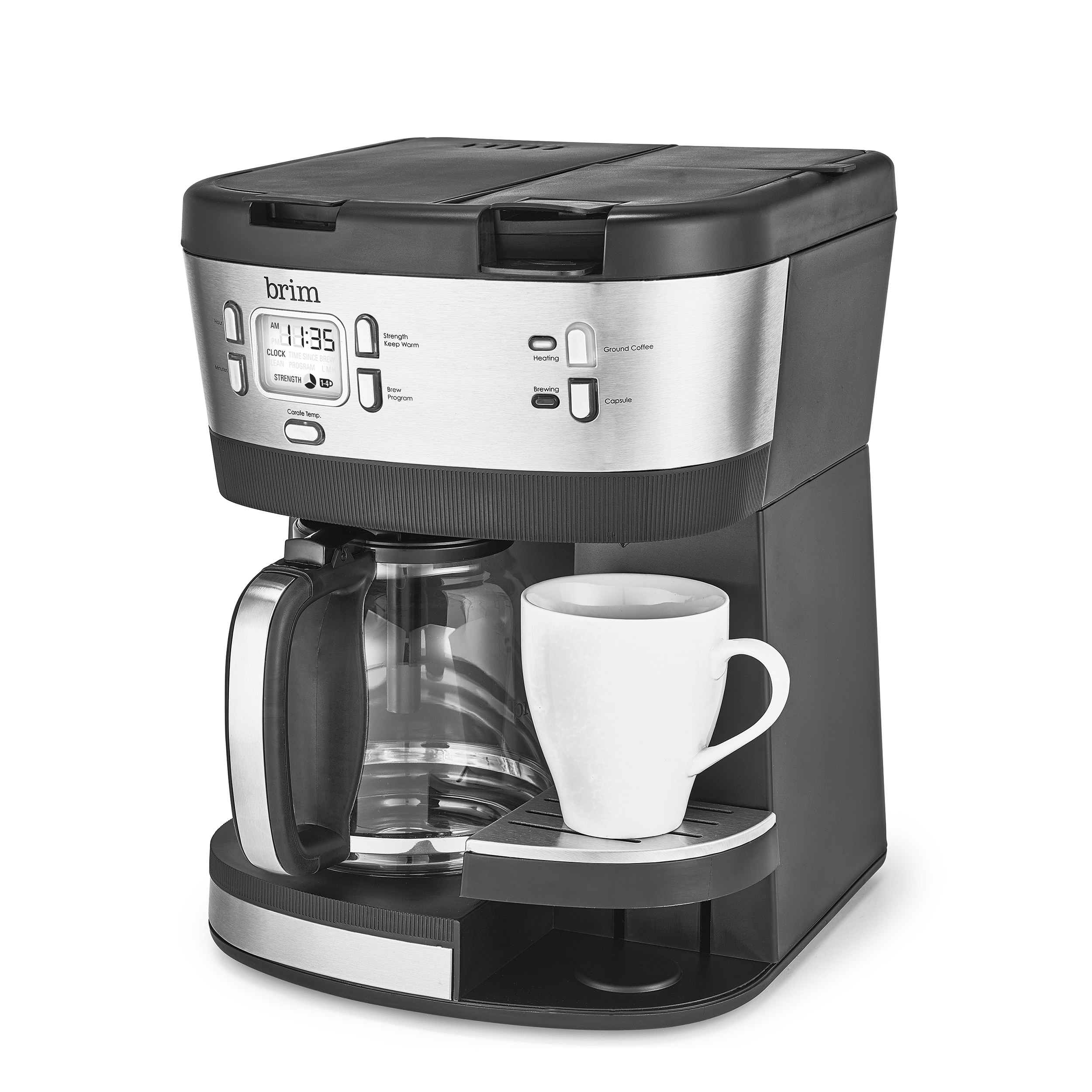 Brim Combo 19 Bar Espresso & Drip Coffee Maker - 10 Cups Of Drip Coffee