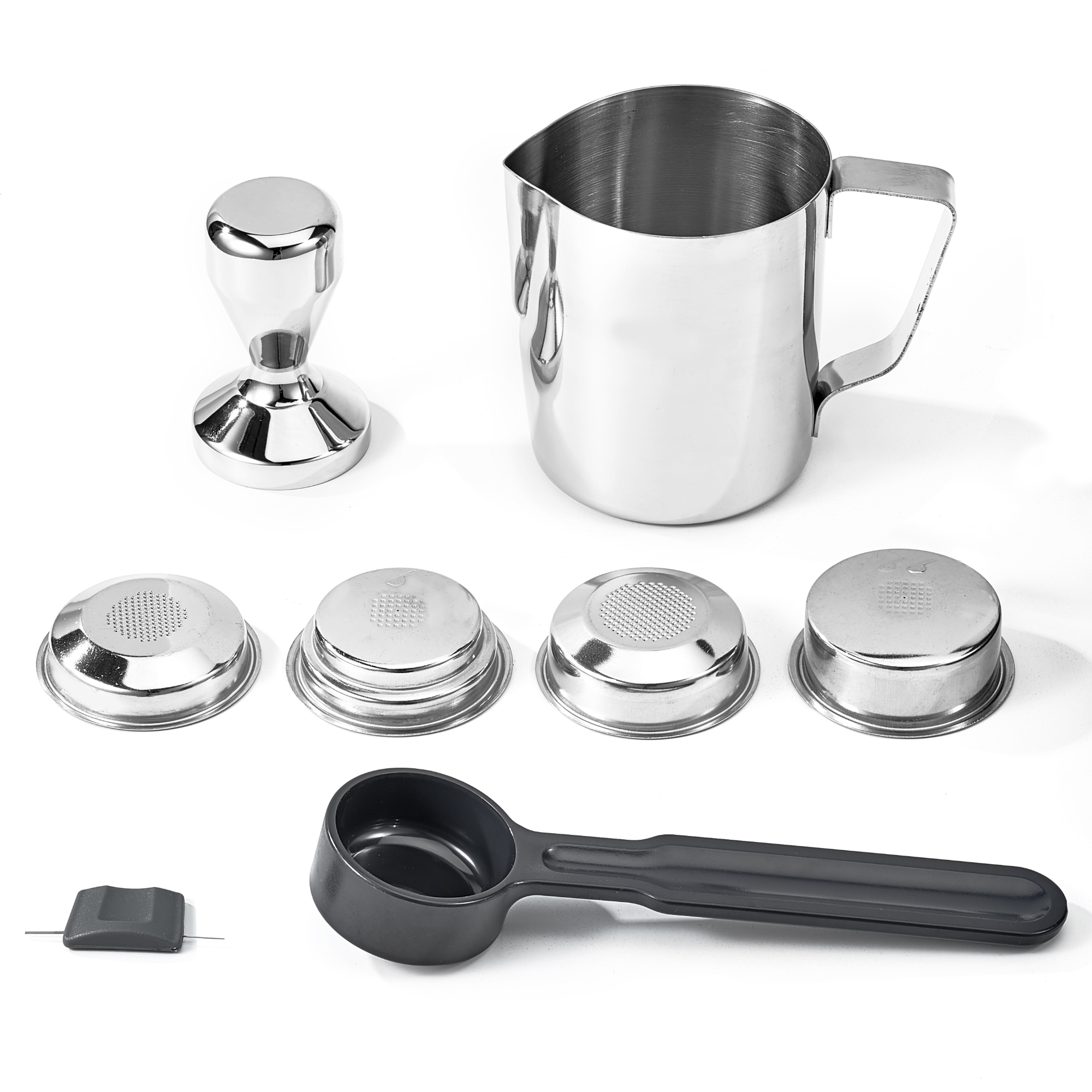 Espresso Shot Cups with Handle Espresso Measuring Cup Dishwasher Safe 2/3  Pack Stainless Steel Pouring Cup Home Barista Tools